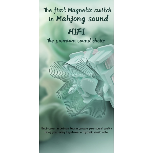 GATERON Magnetic Jade Keyboard Switches, Linear Factory Pre-lubed Freely Setting Pre-Travel Key Switches for Mechanical Keyboard