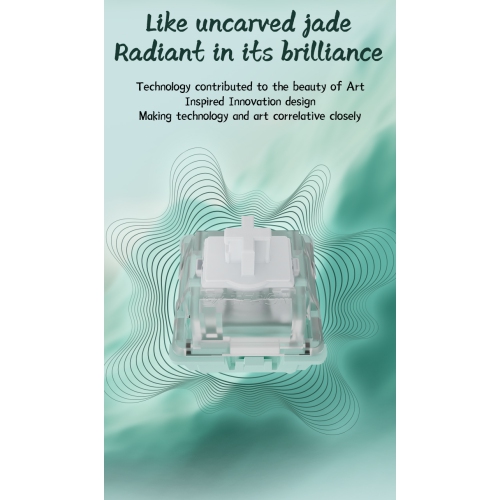 GATERON Magnetic Jade Keyboard Switches, Linear Factory Pre-lubed Freely Setting Pre-Travel Key Switches for Mechanical Keyboard