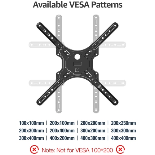 MOUNTUP TV Wall Mounts for Most 26-60 Inches TVs, Full Motion TV Bracket with Swivel and Extend 15.3 Inch, Articulating Arms, Tilt, Leveling, Single