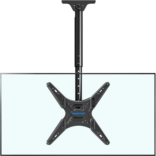 MOUNTUP Ceiling TV Mount for Most 24''-65'' TVs, Full Motion Height Adjustable TV Mount Bracket, Holds up to 99lbs, Max VESA 400x400mm