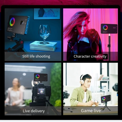 RGB LED Video Fill Light 4000Mah Battery Rechargeable Video Light Used For Photography Video Live Fill Easy Install