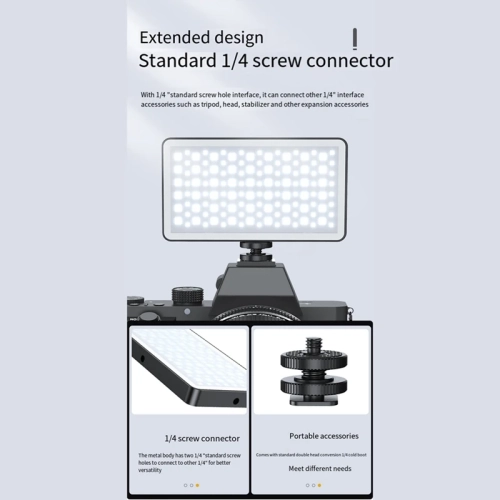 RGB LED Video Fill Light 4000Mah Battery Rechargeable Video Light Used For Photography Video Live Fill Easy Install