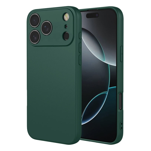 Étui souple vert forêt mat de PANDACO pour iPhone 17 Pro