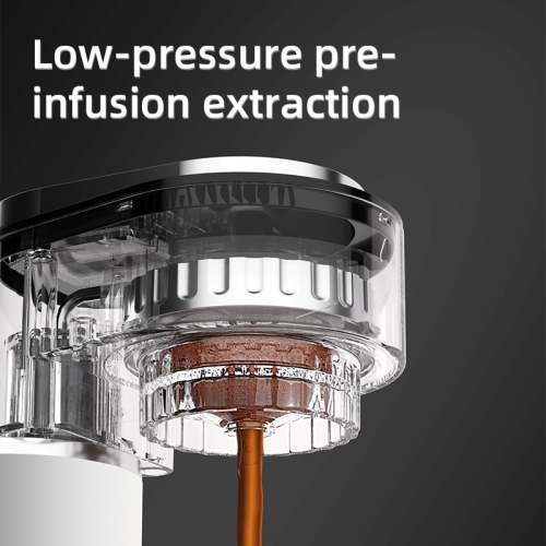 Portable coffee machine, small home fully automatic hot and cold espresso machine, semi-automatic hot and cold double espresso machine, green, US plug