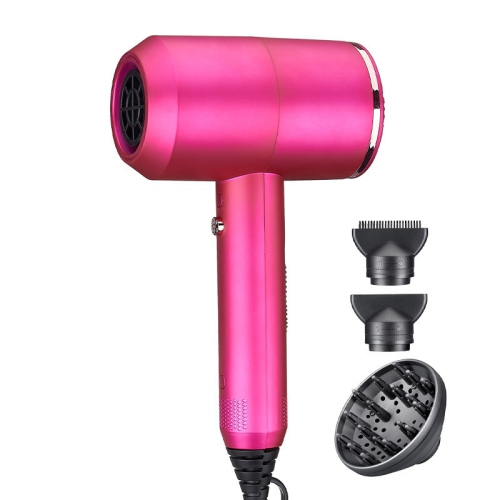 Hair salon special hair dryer T-shaped hotel hair dryer 1800W high power hair dryer household hair dryer-9808 rose red
