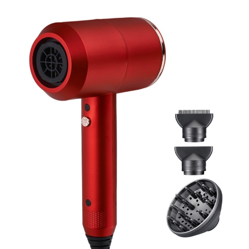 Hair salon special hair dryer T-shaped hotel hair dryer 1800W high power hair dryer household hair dryer-9808 red