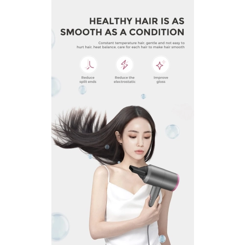 Hair salon special hair dryer T-shaped hotel hair dryer 1800W high power hair dryer home hair dryer-D087B black