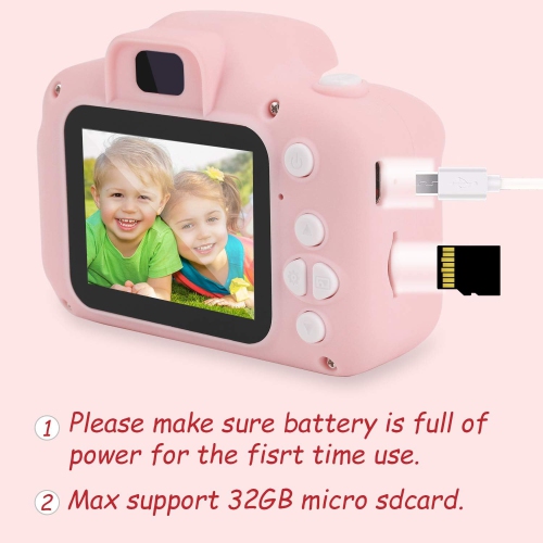 Children's Digital Camera 1080P HD with 32GB SD Card, Selfie Video Camcorder, 2.0" Screen, Gift Toy for Kids Ages 4-10