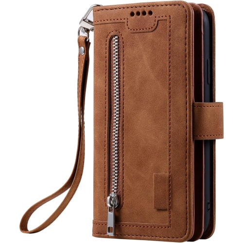 [ LIMITTED TIME OFFRE ] - Étui portefeuille pour iPhone 14, étui folio multifonction à rabat 9 fentes pour cartes Étui pour téléphone avec pochette à