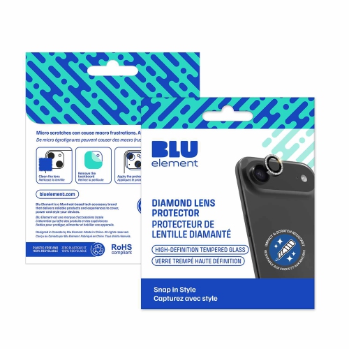 Blu Element Diamond 1 by 1 Lens Protector iPhone Air Black