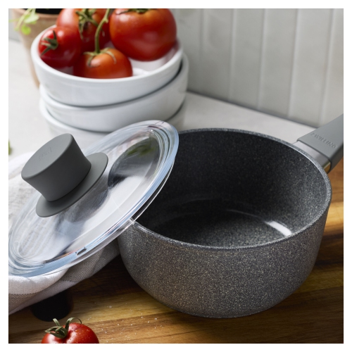 ZWILLING Parma Plus – Casserole ronde en aluminium avec couvercle en céramique 1,4&nbsp;L, gris