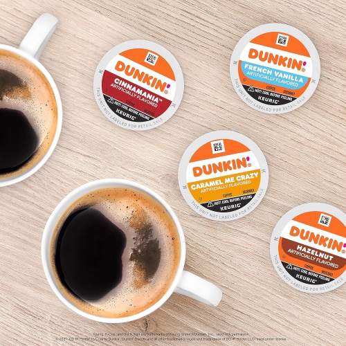 Dunkin' – Paquet de 60 dosettes K-Cup Keurig, saveurs variées