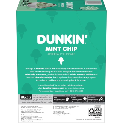 Dunkin' Donuts aux brisures de menthe ÉDITION DE LIMITED, 10 dosettes K-Cup