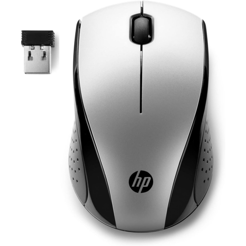 HP X3000 G3 Wireless Mouse Silver, up to 15-Month Battery,Scroll Wheel, Side Grips for Control, Travel-Friendly, Blue LED, Powerful 1600 DPI Optical