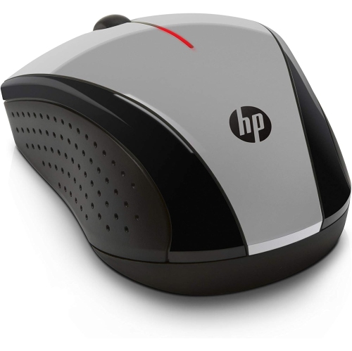 HP X3000 G3 Wireless Mouse Silver, up to 15-Month Battery,Scroll Wheel, Side Grips for Control, Travel-Friendly, Blue LED, Powerful 1600 DPI Optical