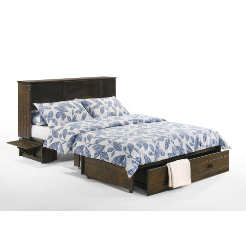 Night and Day Ranchero Murphy Cabinet Bed with Gel Memory Foam Mattress
