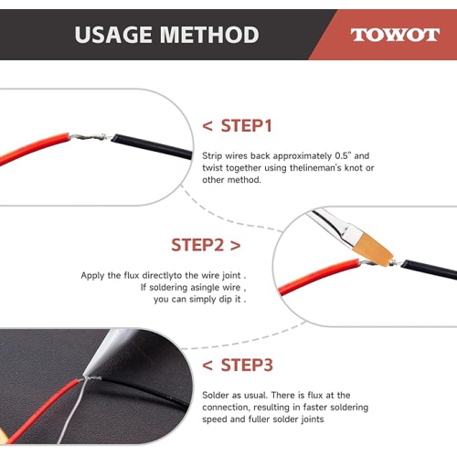 TOWOT Rosin Solder Paste Flux for Soldering 2.12 Oz