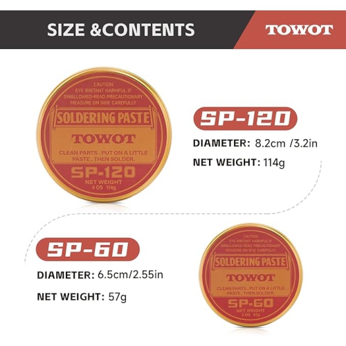 TOWOT Rosin Solder Paste Flux for Soldering 2.12 Oz