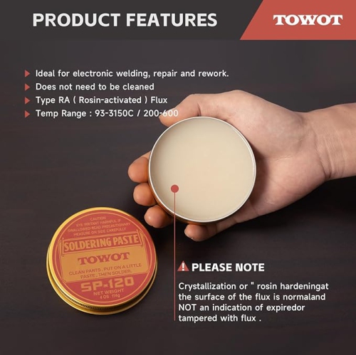 TOWOT Rosin Solder Paste Flux for Soldering 2.12 Oz