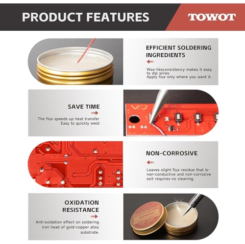 TOWOT Rosin Solder Paste Flux for Soldering 2.12 Oz