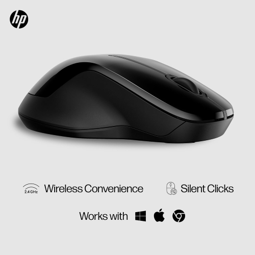 HP 250 Dual Mouse - for Computer or Laptop - Multi-OS & Device Compatibility, Dual-Mode 2.4 GHZ or Bluetooth Connectivity - Multi-Surface Technology