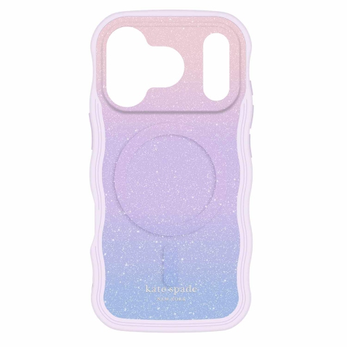 KATE SPADE  Ks057330 Wavy Magsafe Case Iphone 17 Pro Opal Glitter