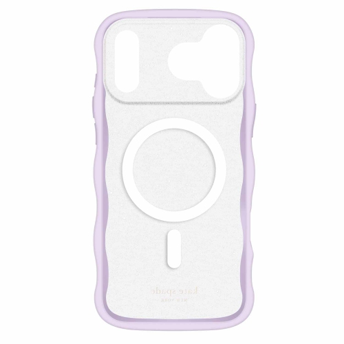 Étui ondulé MagSafe KS057256 de Kate Spade pour iPhone 17 Pro Max, opale scintillante