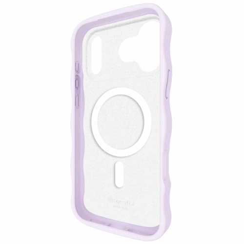 Étui ondulé MagSafe KS057256 de Kate Spade pour iPhone 17 Pro Max, opale scintillante