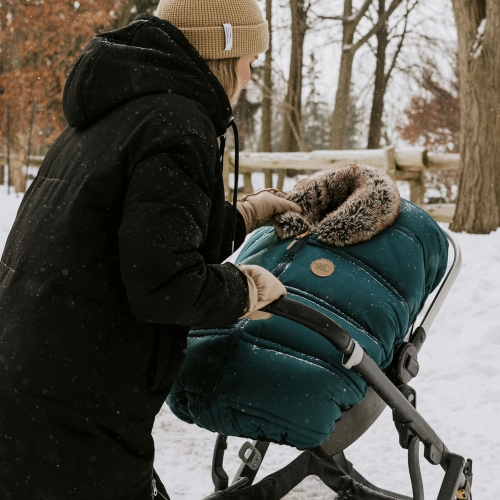 Housse d'hiver Petit Coulou pour sièges d'auto pour bébé - Émeraude
