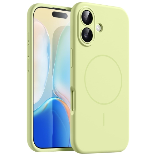 Magnetic Silicone Case for iPhone 17 6.3-Inch, Compatible with MagSafe, Silky Soft Touch, Shock Absorbing Phone Cover with Camera Lens Protection