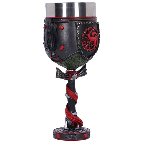 Verre à pied de dragon Daemon Targaryen de Nemesis Now