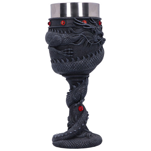 Verre à pied de dragon enroulé de Nemesis Now