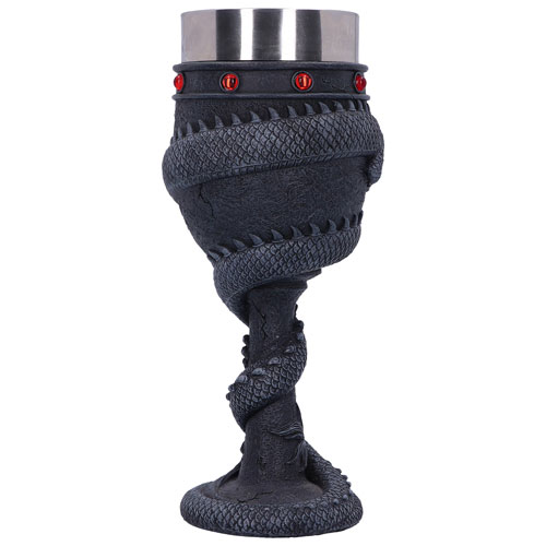 Verre à pied de dragon enroulé de Nemesis Now