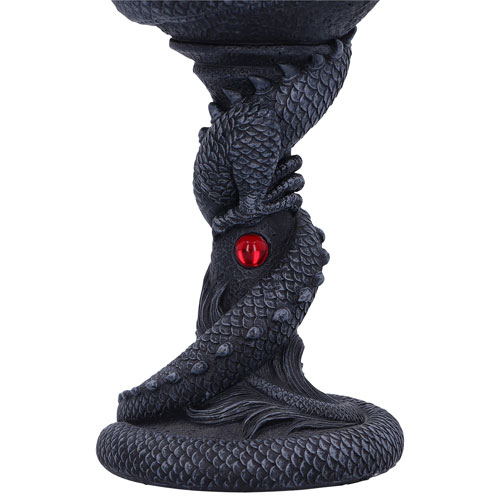 Verre à pied de dragon enroulé de Nemesis Now