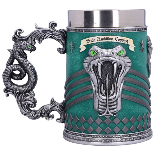 Chope à bière de collection Harry Potter Maison de Poudlard Serpentard de Nemesis Now