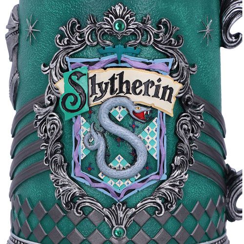 Chope à bière de collection Harry Potter Maison de Poudlard Serpentard de Nemesis Now