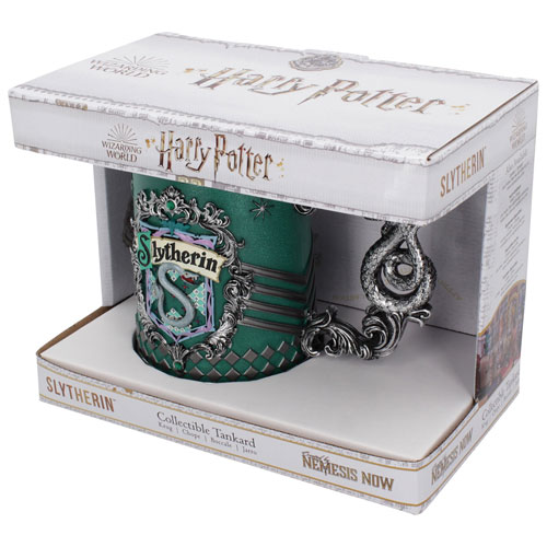 Chope à bière de collection Harry Potter Maison de Poudlard Serpentard de Nemesis Now