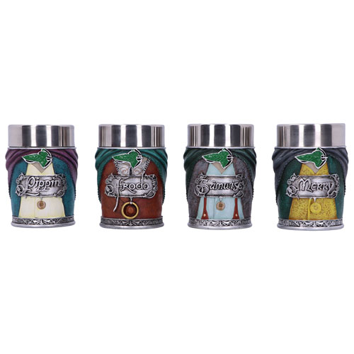 Nemesis Now Lord of the Rings Hobbit Shot Glass Set - 4 Pack