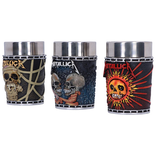 Verre à liqueur Metallica de Nemesis Now - Ensemble de 3