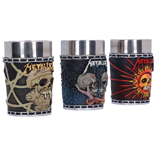 Verre à liqueur Metallica de Nemesis Now - Ensemble de 3