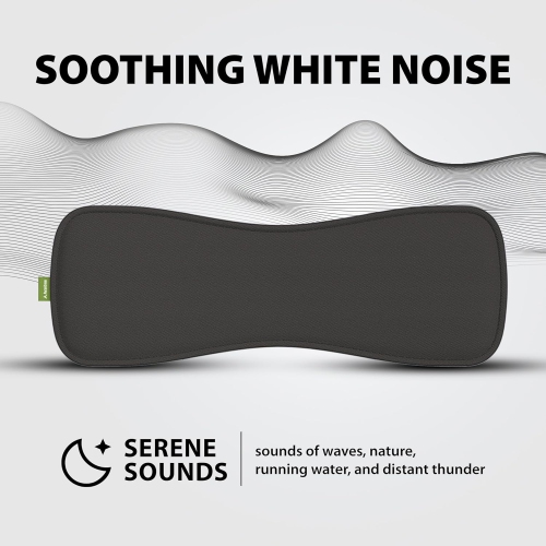 Avantree Slumber - Silent Bluetooth Pillow Speakers for Sleeping with Built-in White Noise, Micro SD Card, AUX Input, Remote Control Panel, Sleep