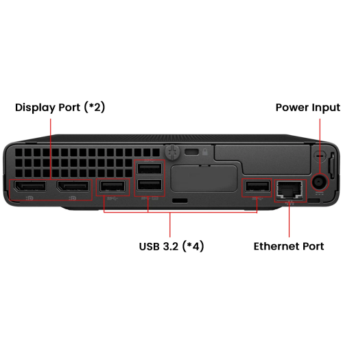 HP 800 G6 Mini / i5-10500T 2.3GHz / 16GB RAM / 256GB SSD / Windows 11 Pro / WiFi - Business Desktop PC Computer - Refurbished