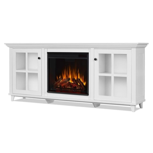 REAL FLAME  Norwell 73-Inch Electric Fireplace Tv Stand In In White
