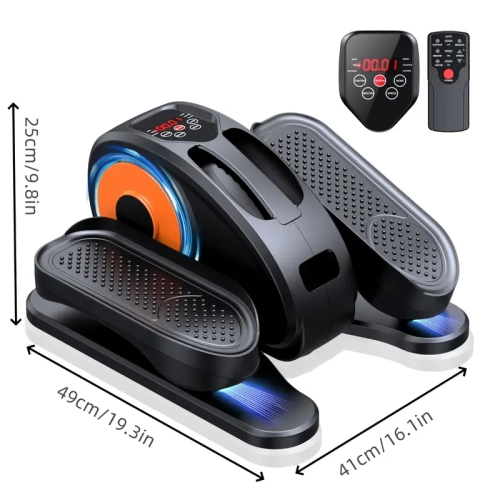 Appareil elliptique sous le bureau – Exerciseur électrique portatif pour les personnes âgées | Appareil elliptique compact assis avec télécommande et