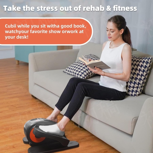 Appareil elliptique sous le bureau – Exerciseur électrique portatif pour les personnes âgées | Appareil elliptique compact assis avec télécommande et