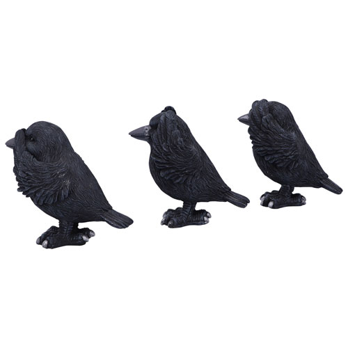 Figurine des trois corbeaux sages de Nemesis Now