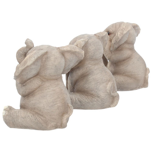 Figurine de trois éléphanteaux de Nemesis Now