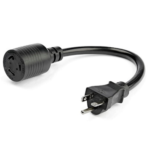 StarTech Extension Cord Heavy Duty 1ft NEMA L5-20R to NEMA 5-20P