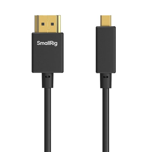 SMALLRIG D to A HDMI Cable Ultra Thin HDMI Cord 100cm / 3.28Ft, Super Flexible Slim High Speed 4K 60Hz HDR HDMI 2.0, Sony A7RIII / A7II / A7M3,
