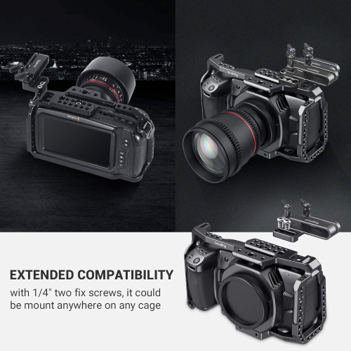 SMALLRIG Mount Bracket SSD Holder for Samsung T5 SSD with 1/4”-20 Threads, Compatible with SMALLRIG Cage for BMPCC 4K & 6K and Z CAM – 2245B